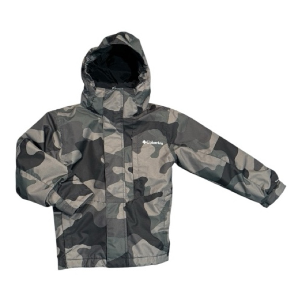 Columbia Gray Camouflage Interchange Hooded Jacket